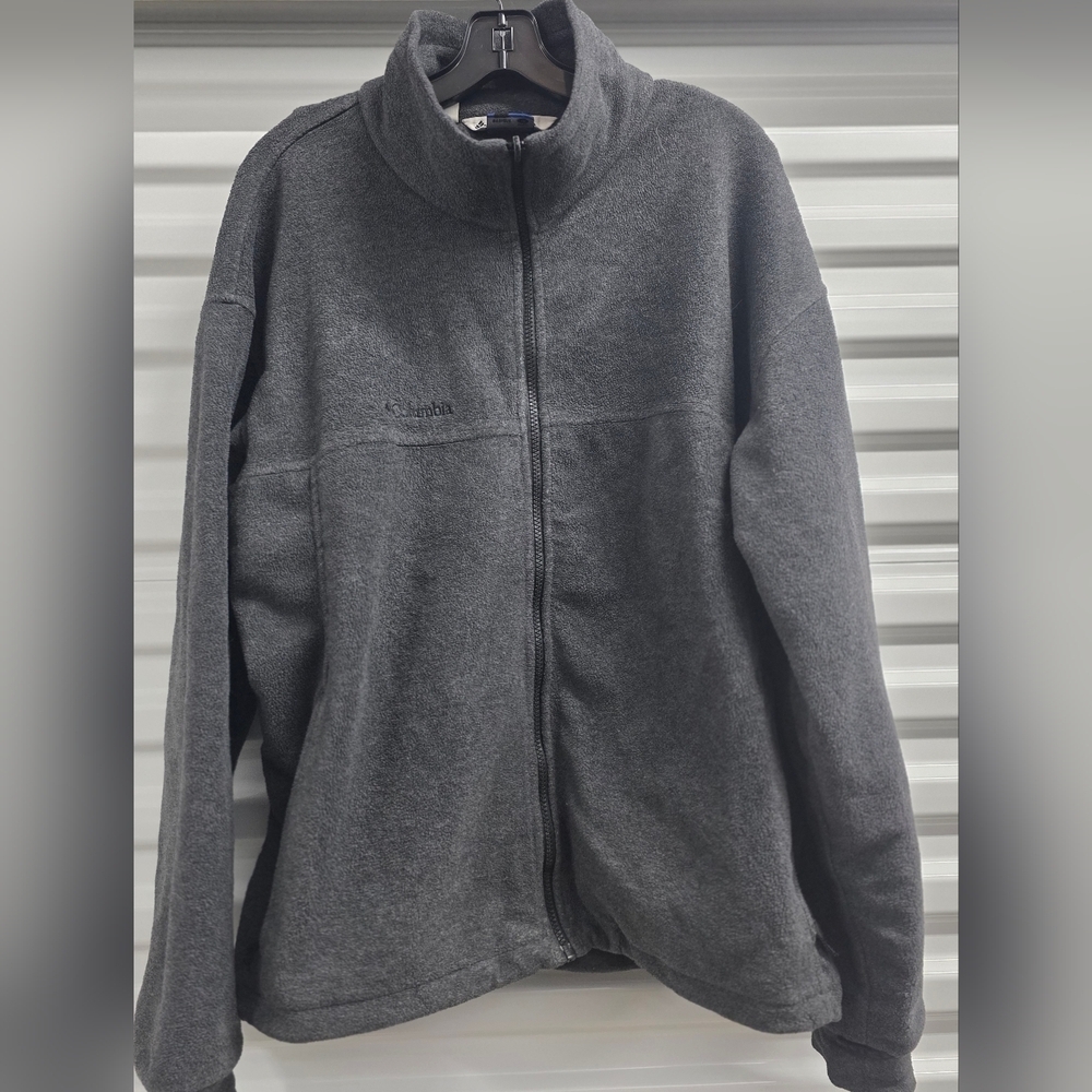 Columbia Men's Charcoal Zip-Up Sweater